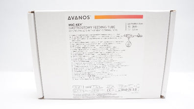 Avanos 8140-24-3.0 Mic-Key Gastrostomy Feeding Tube w/Connectors 24Fr x 3.0cm(x)